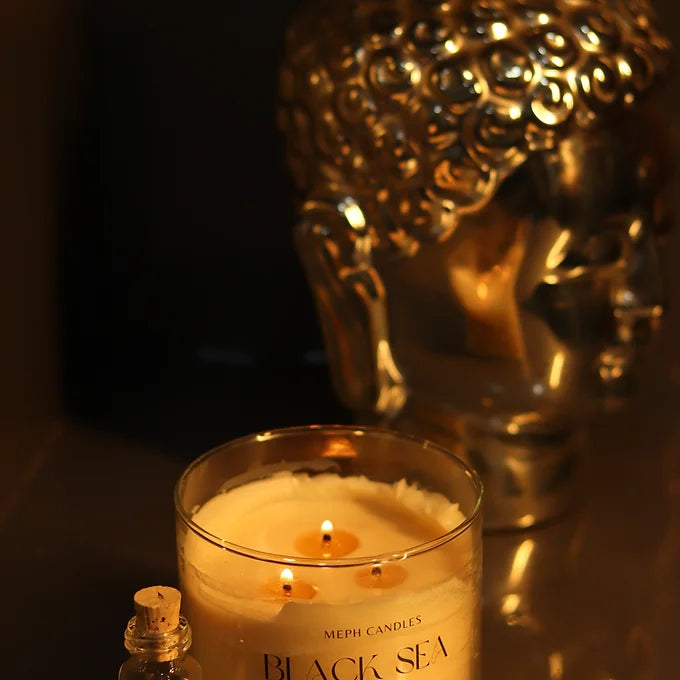 Black Sea, Pure Soy 3 Wick Scented Candle 400 gm